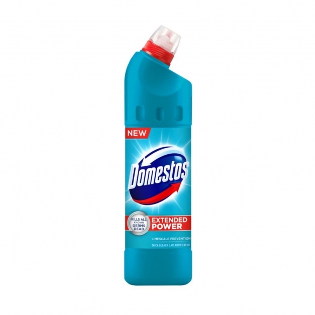Dezinfectant toaleta inalbitor anticalcar Domestos Atlantic Fresh, 750ml Dezinfectant toaleta inalbitor anticalcar Domestos Atlantic Fresh, 750ml