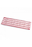 Mop plat cu insertii abrazive Sprint Brush 40 cm, alb/rosu