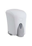 Dozator/Dispenser manual pentru dezinfectant sau sapun lichid 1L, alb