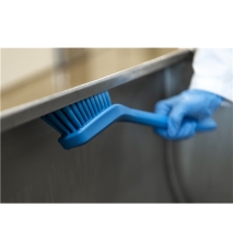 Perie pentru curatare in industria alimentara, ingusta ,cu maner lung,  peri duri, 420 mm