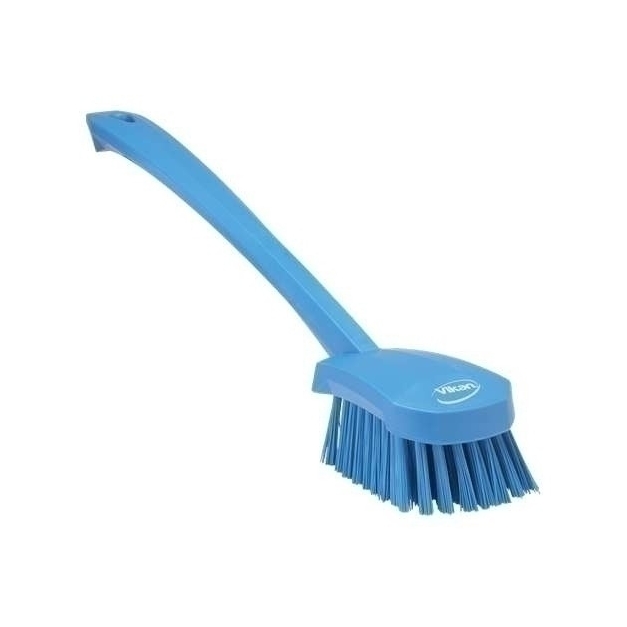 Perie de spalat,industria alimentara, cu maner lung, 415 mm, peri duri ,producator Vikan