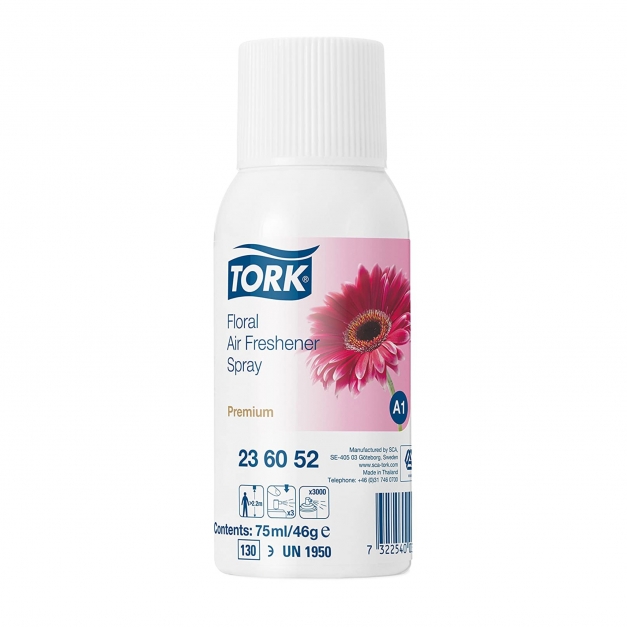 Odorizant aer tip spray Tork Premium A1,236052, 75 ml, miros floral Odorizant aer tip spray Tork Premium A1,236052, 75 ml, miros floral