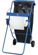 Dispenser rola industriala 406973, cu roti si suport pentru sac, 1 buc - Papernet