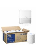Pachet 18 role*prosoape hartie Tork Matic 290067, gama Advanced, 2 straturi, 150m si Dozator Prosoape pentru Maini Rola 551000