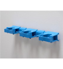 Suport perete Hygienic Hi-Flex, 3-5 produse, coduri de culori, 420 mm - Vikan