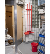 Suport perete Hygienic Hi-Flex, 3-5 produse, coduri de culori, 420 mm - Vikan
