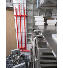 Suport perete Hygienic Hi-Flex, 3-5 produse, coduri de culori, 420 mm - Vikan